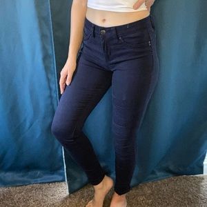 Dark Blue Mid-Rise Skinny Jean